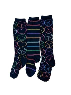 4/$25 LittleMissMatched knee high socks pair of 3